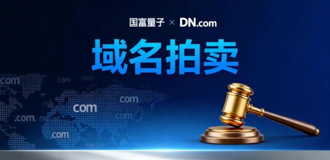 国富量子与DN.com合作 成功举办了首场域名拍卖会
