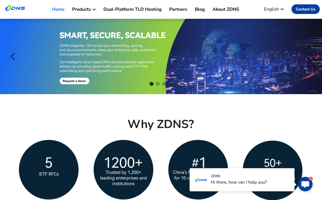 ZDNS.com国际版官网发布 服务全球客户与合作伙伴