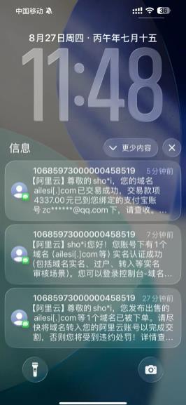 拼音域名：米友自曝 ailesi .com 4337元一口价成交！